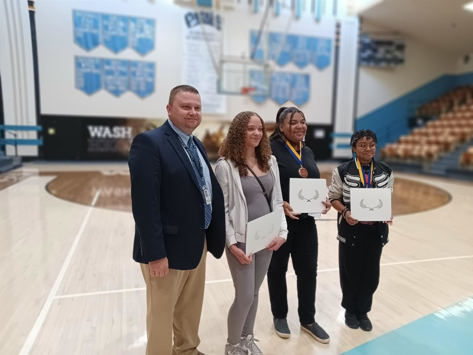  Mr. Mols and 3 High School Students